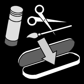 clear handicraft material